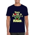 thumbnail image 1 of Funny Kawaii Dinosaur Meme Cute Japanese Prehistoric T Rex T-Shirt, for men & women, up to size 5XL, 1 of 3