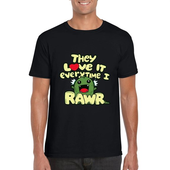 Funny Kawaii Dinosaur Meme Cute Japanese Prehistoric T Rex T-Shirt, for men & women, up to size 5XL