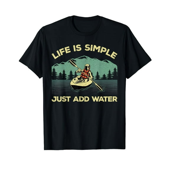 Funny Kayaking Design For Men Women Paddling Canoeing Lover T-Shirt