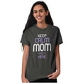 thumbnail image 1 of Funny Keep Calm Mom is Here Meme Women's Plus Size Graphic Tee Brisco Brands 2X, 1 of 5
