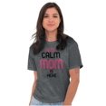 thumbnail image 1 of Funny Keep Calm Mom is Here Meme Women's Plus Size Graphic Tee Brisco Brands 5X, 1 of 4