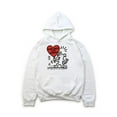 thumbnail image 1 of Funny Keith Haring Dog Pop Art Artist Tribute Cute Humor Graphic Hoodie, for men & women, up to size 5XL, 1 of 3