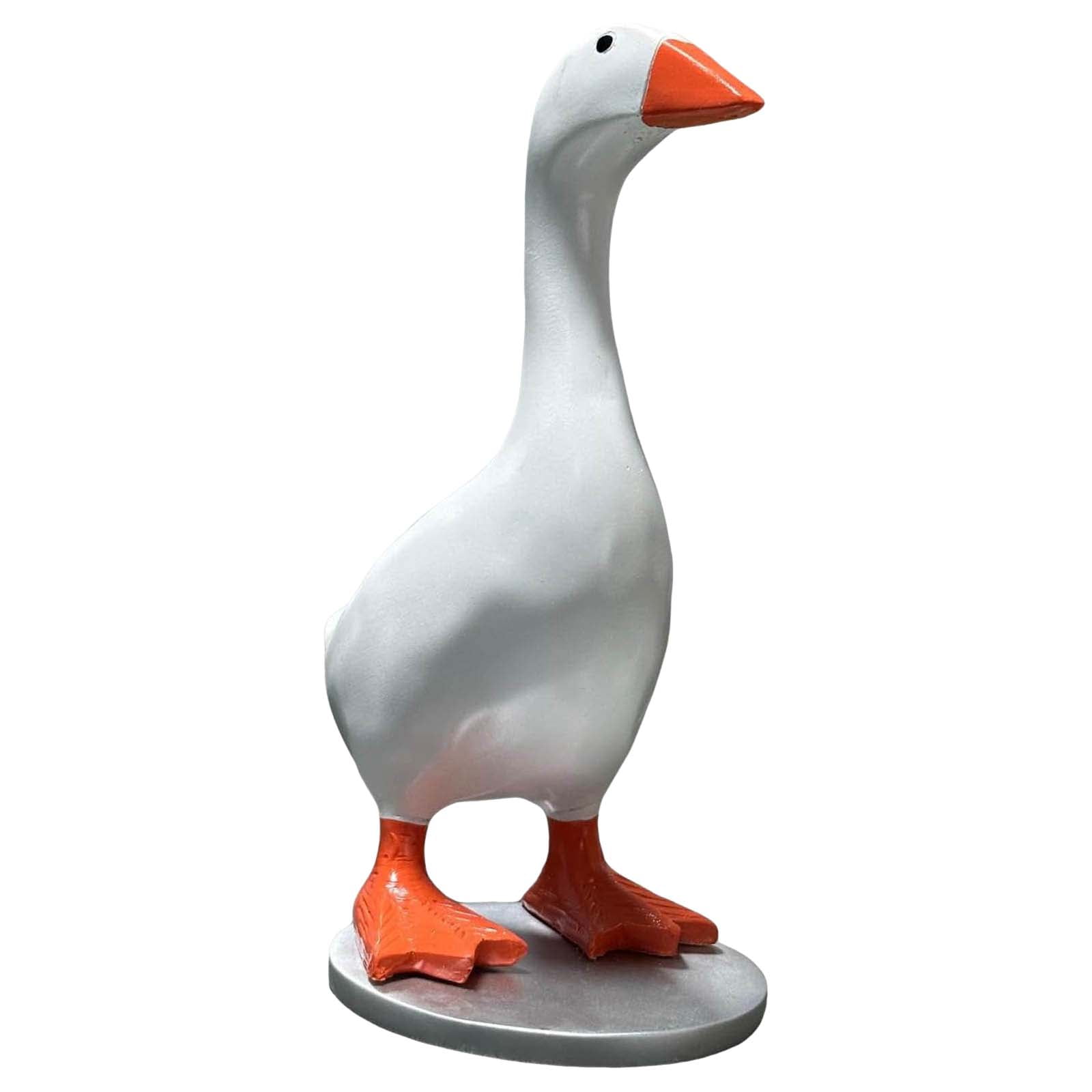 Funny Keychain Hanging Rack Goose Key Holder Resin Goose Statue with ...