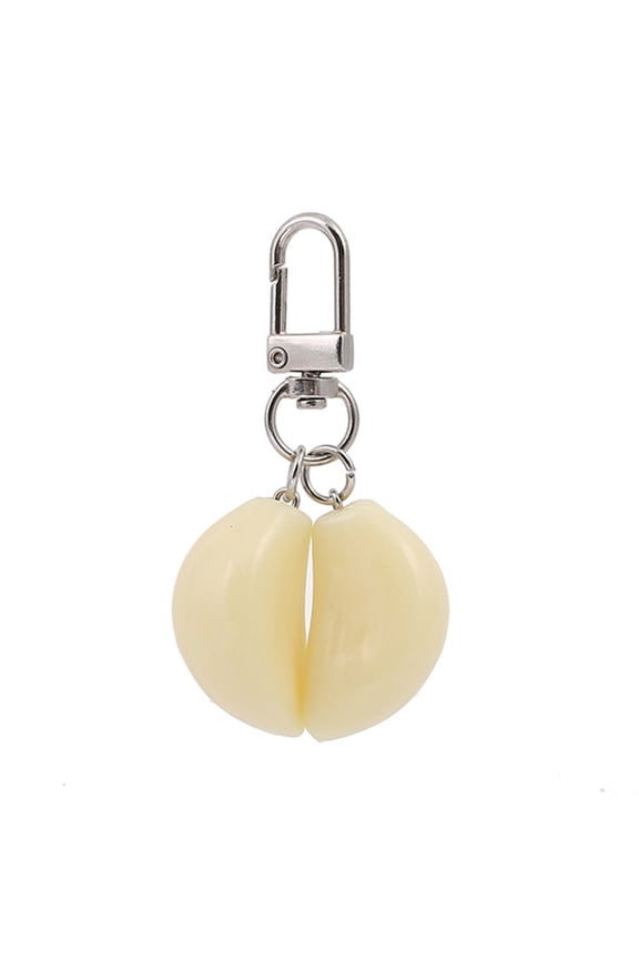 Funny Keychain Keyring Food PVC Keychain Simulation Food Pendant with Rotary Buckle for Car Home Ornament