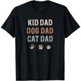 thumbnail image 1 of Funny Kid, Dog, Cat Dad Shirt Fur Papa Parent Father Gifts T-Shirt, 1 of 3