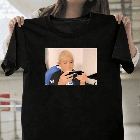 Funny Kid Playing Game Meme T-Shirt - Retro Gaming Nostalgia Tee, up to size 3XL.