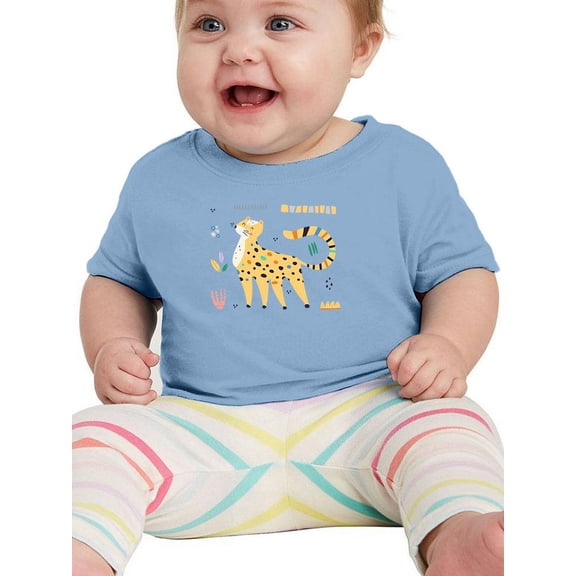 Funny Kiddie Cheetah Drawing T-Shirt Infant -Image by Shutterstock,  12 Months