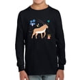thumbnail image 1 of Funny Kids Antelope Drawing Long Sleeve Toddler -Image by Shutterstock,  2 Toddler, 1 of 4