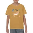 thumbnail image 1 of Funny Kids Antelope Drawing T-Shirt Juniors -Image by Shutterstock,  Large, 1 of 4