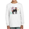 thumbnail image 1 of Funny Kids Baboon Drawing Long Sleeve Toddler -Image by Shutterstock,  3 Toddler, 1 of 4