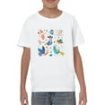 thumbnail image 1 of Funny Kids Birds Drawing T-Shirt Juniors -Image by Shutterstock,  x-Large, 1 of 4