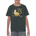 thumbnail image 1 of Funny Kids Cheetah Drawing T-Shirt Juniors -Image by Shutterstock,  Medium, 1 of 4