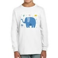 thumbnail image 1 of Funny Kids Elephant Drawing Long Sleeve Toddler -Image by Shutterstock,  3 Toddler, 1 of 4