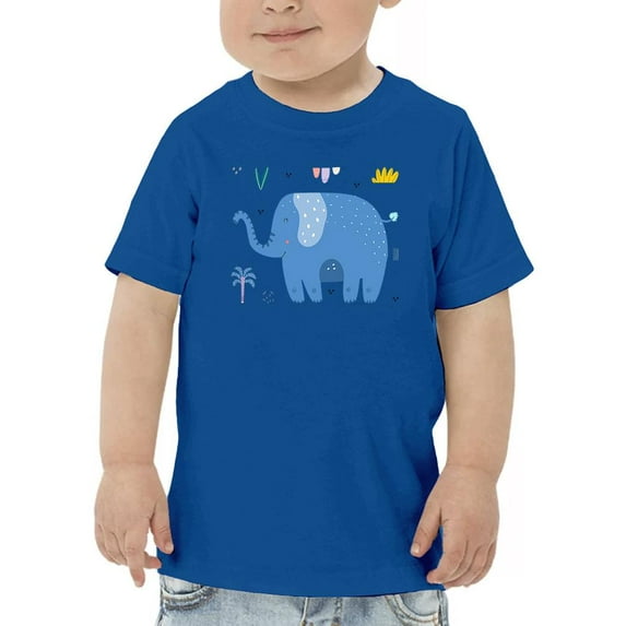 Funny Kids Elephant Drawing T-Shirt Toddler -Image by Shutterstock, 3 Toddler