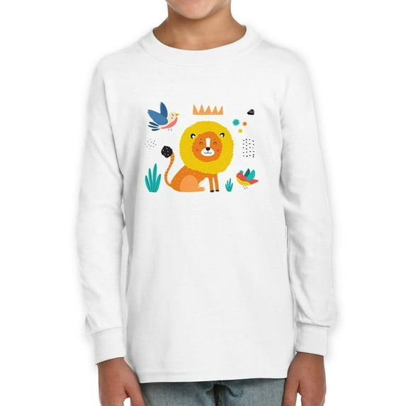 Funny Kids Lion Drawing Long Sleeve Toddler -Image by Shutterstock, 4 Toddler