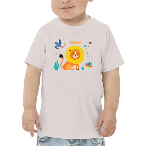 Funny Kids Lion Drawing T-Shirt Toddler -Image by Shutterstock,  3 Toddler