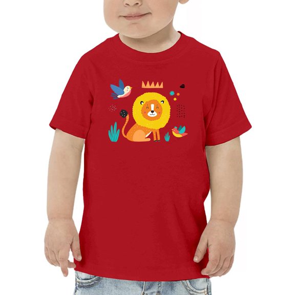 Funny Kids Lion Drawing T-Shirt Toddler -Image by Shutterstock,  4 Toddler