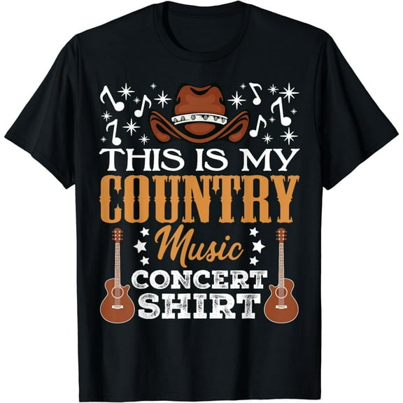 Funny Kids Men Women Country Music Lover 70s 80s T-Shirt