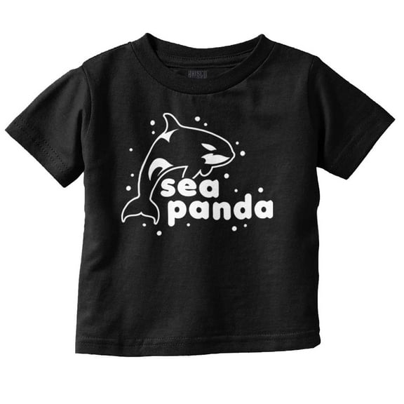 Funny Killer Whale Sea Panda Animal Toddler Boy Girl T Shirt Infant Toddler Brisco Brands 5T