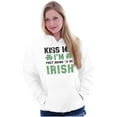 thumbnail image 1 of Funny Kiss Me I'm Irish St Patricks Hoodie Sweatshirt Women Men Brisco Brands S, 1 of 6