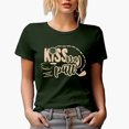 thumbnail image 1 of Funny Kiss My Putt Pun Quote, Golf Player, Golfing or Golfer Themed Merch Gift, Military Green T-Shirt, Small, 1 of 5