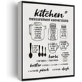 thumbnail image 1 of Funny Kitchen Canvas Print Decor Measurement Conversions Art Wall Painting Posters 12X15 Modern Home Kitchen Decoration (Framed)\u2026, 1 of 6