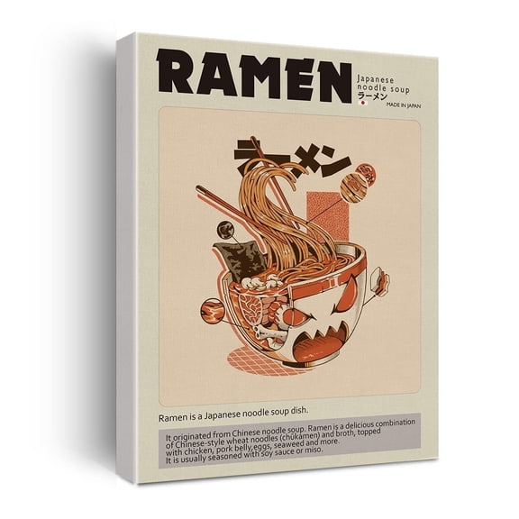 Funny Kitchen Canvas poster Print Decor Ramen Art Wall Painting Posters Modern Home Kitchen Decoration