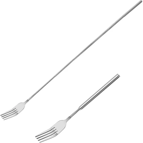 Funny Kitchen Gadgets: Extendable Fork | Extendable Bbq & Cooking Fork | Telesco