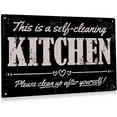 thumbnail image 1 of Funny Kitchen Metal Tin Sign Wall Decor Vintage Kitchen Sign for Home Bar Kitchen Decoration Gifts, 1 of 5