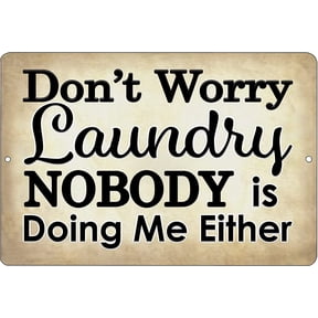 Funny Kitchen Metal Tin Sign Wall Home Decor Bar Dirty Laundry Room Gift For Mom Don't Worry