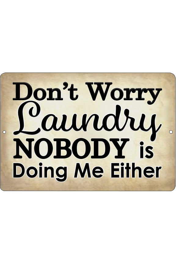 Funny Kitchen Metal Tin Sign Wall Home Decor Bar Dirty Laundry Room Gift For Mom Don't Worry