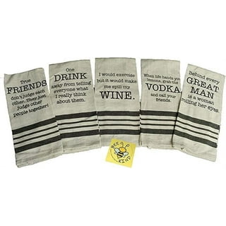 Funny Kitchen Towels! Coffee, Wine, Kitchen Definitions - Set of Three  Premium Tea Towels