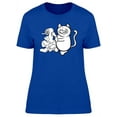 thumbnail image 1 of Funny Kitten Playing With Paper T-Shirt Women -Image by Shutterstock, Female Medium, 1 of 2