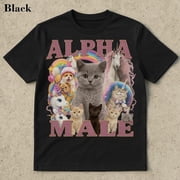 Funny Kitten T Shirt, Cat Meme Graphic Tee, Cursed Cat Humor Shirt, Funny Cat Lover Gift, Cute Weird Cat Tee, Gildan 5000