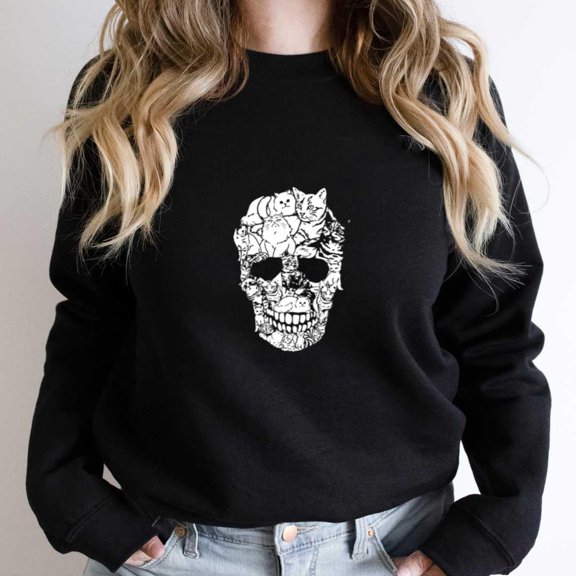 Funny Kitty Halloween Costume Cat Graphic Tee, Easy Pet Lover - Unique Gift Tee SW17989 Unisex Sweatshirt, Up to Size 5XL