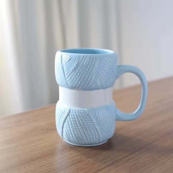 Funny Knit Ceramic Coffee Mug - 425ml/14.37oz - Humorous Gift for Every Occasion