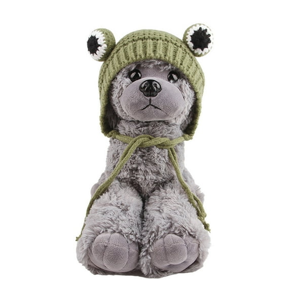 Funny Knitting Hat for Small Dogs Cartoon Big Eyes Puppy Costume Hat Lovely Tiny Hat Headgear Cap for Teddydogs