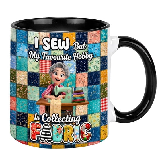Funny Knitting Mug, Sarcastic Ceramic Coffee Cup 11oz, Novelty Tea Mug for Knitters and Crafters, Unique Birthday Gift Idea for Her, Home Office Decor