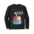 thumbnail image 1 of Funny Knitting Yarn Graphic Long Sleeve T-Shirt for Creative Women, 1 of 3