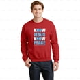 thumbnail image 1 of Funny Know Jesus Know Peace Christian Retro Graphic Unisex Sweatshirt - Premium Fabric M391778, Up to Size 5XL, 1 of 2