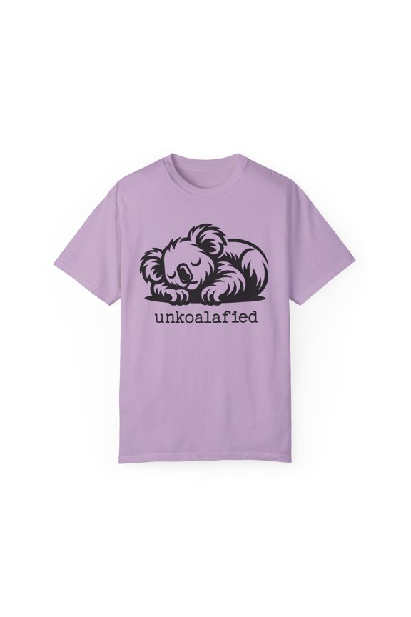 Funny Koala Emote Nap Unkoalafied Unisex Comfort Colors Unisex Shirt