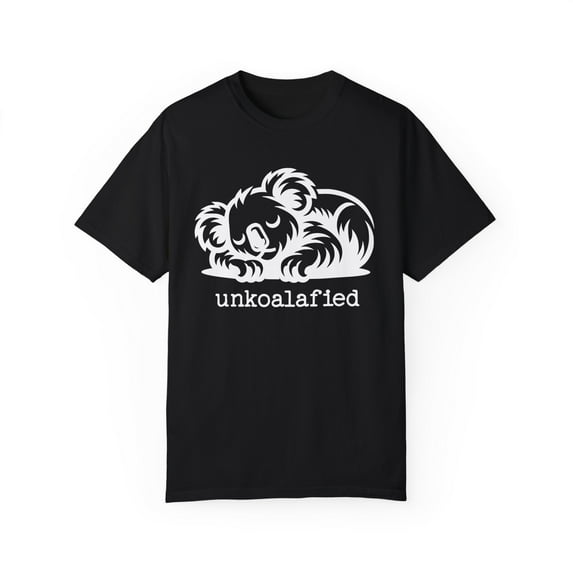 Funny Koala Emote Nap Unkoalafied Unisex Comfort Colors Unisex Shirt