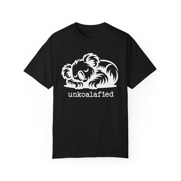 Funny Koala Emote Nap Unkoalafied Unisex Comfort Colors Unisex Shirt