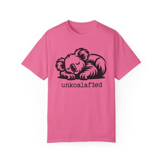 Funny Koala Emote Nap Unkoalafied Unisex Comfort Colors Unisex Shirt