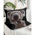 thumbnail image 1 of Funny Koala Queen Pillow Cases Set of 2 - Microfiber Bed Throw Pillow Covers, Welcome To OUR Place Modern Retro Decorative Lumbar Pillow Cover with Envelope Closure for Sofa/Travel 20"x30", 1 of 6