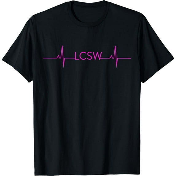 Funny LCSW Heartbeat Licensed Clinical Social Worker Gift T-Shirt