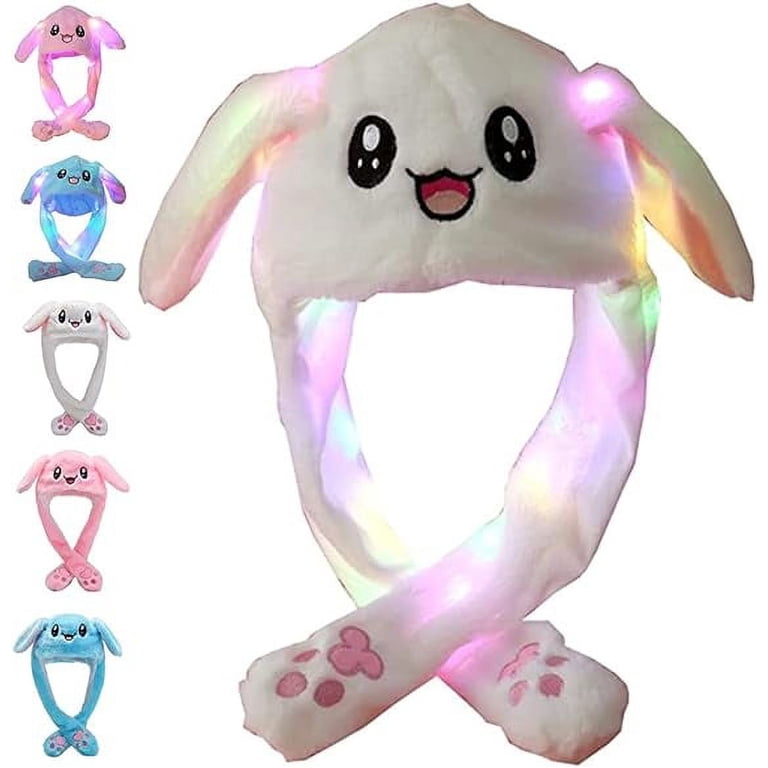 Moving Ear Bunny Hat Earmuffs - Winter Warm Ear Warmer With Moving Rabbit Ears