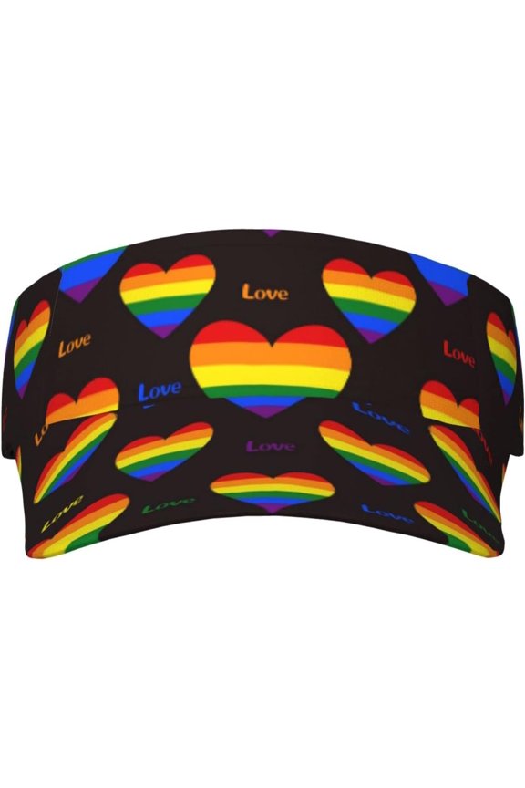 Funny LGBT Gay Pride Sports Sun Visor Hats Women Men Wide Brim Hat Summer Adjustable Beach Sun Hat Outdoor Cap