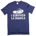thumbnail image 1 of Funny La Chancla t-shirt mom grandma with slipper humorous spanish childhood tee shirt (3X-Large Navy Blue), 1 of 6