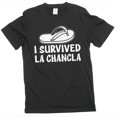 thumbnail image 1 of Funny La Chancla t-shirt mom grandma with slipper humorous spanish childhood tee shirt, 1 of 6
